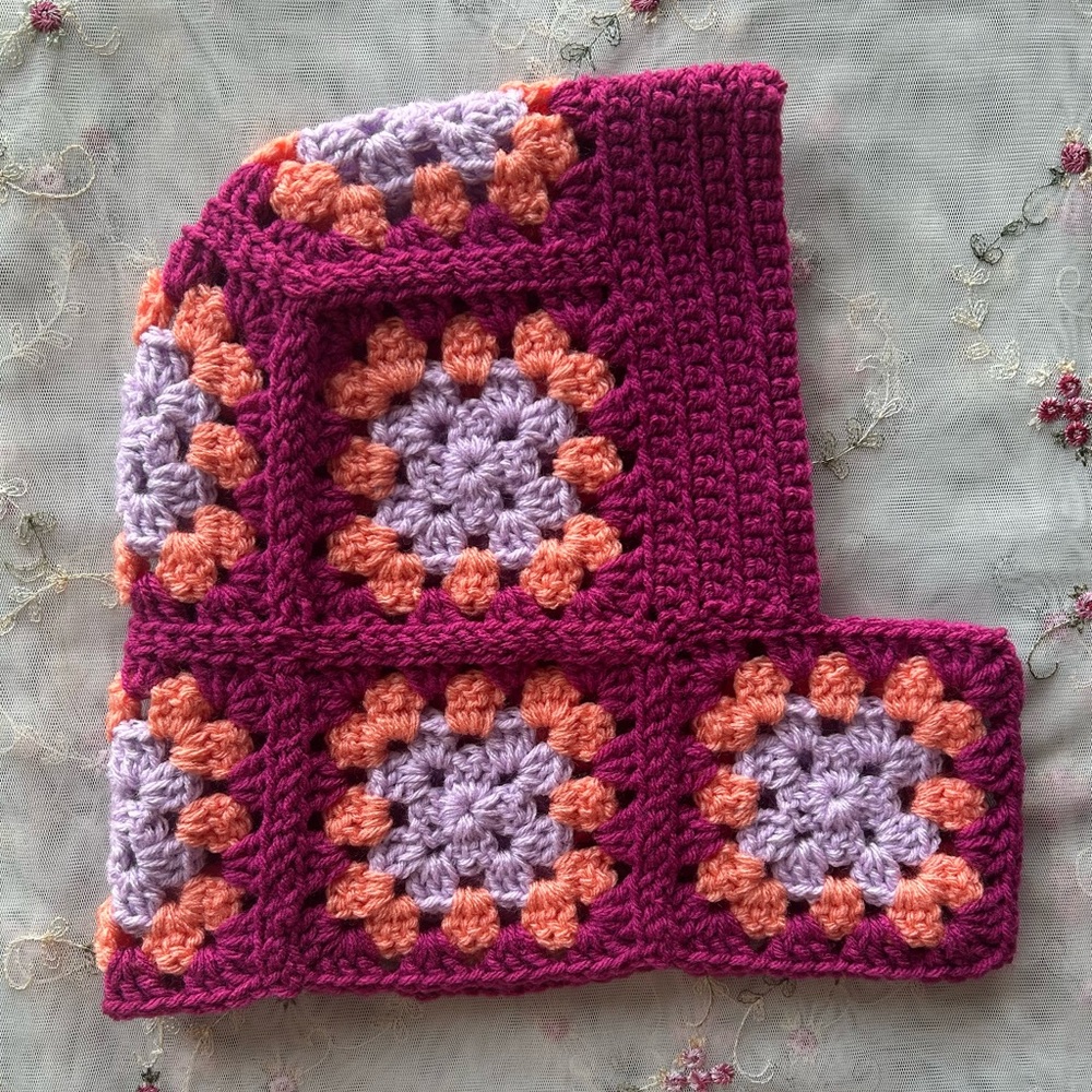 Granny Square Crochet Balaclava